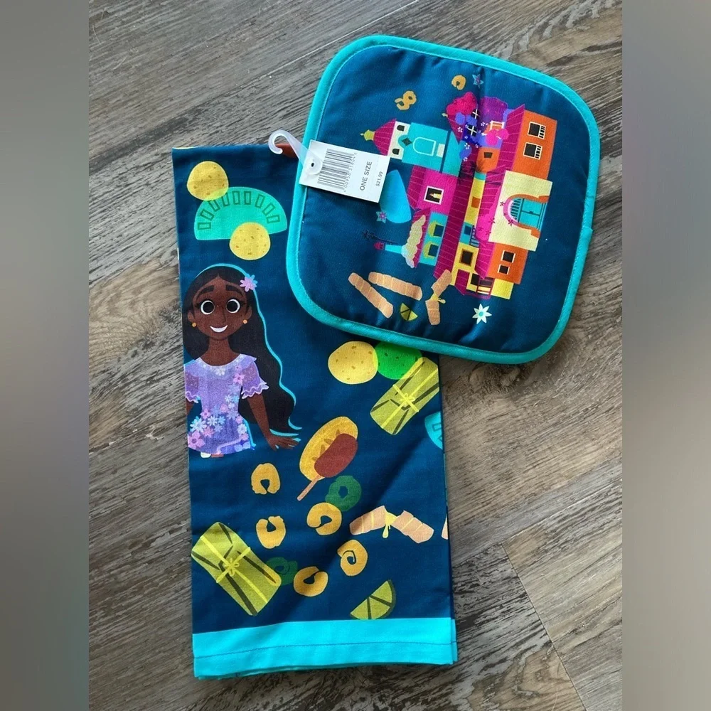 Disney Food and Wine Encanto Dish Towel, Potholder, and Spatula